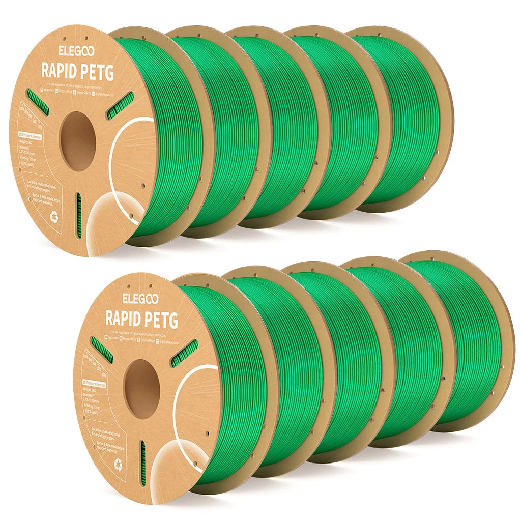 ELEGOO Rapid PETG Filament 1.75mm 1KG,High Speed 30-600mm/s 3D Printer Filament 1kg Fits for Most FDM 3D Printers Elk-Valley 3D
