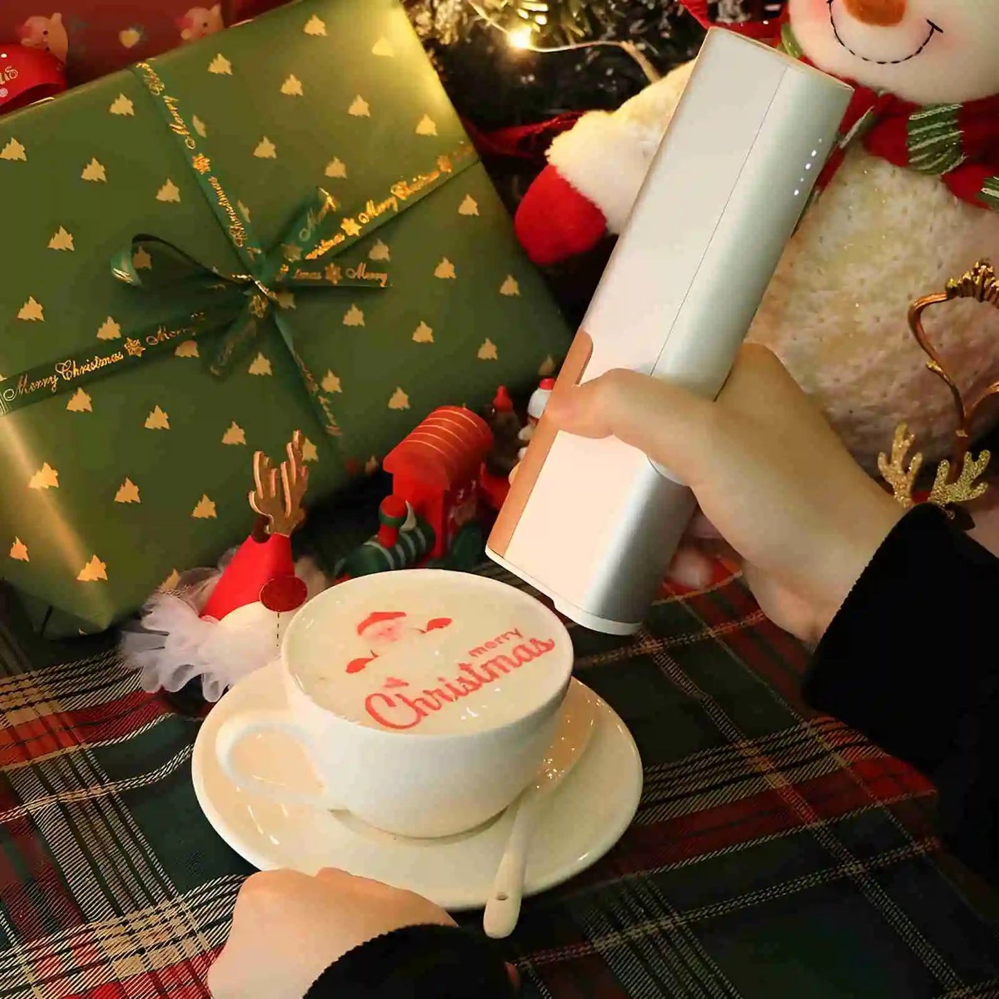 PrintLab APP Food Printer 300psi Printing Accuracy Portable Handheld Cake Image Printer for Home Type-C Interface WiFi Connect Elk-Valley 3D