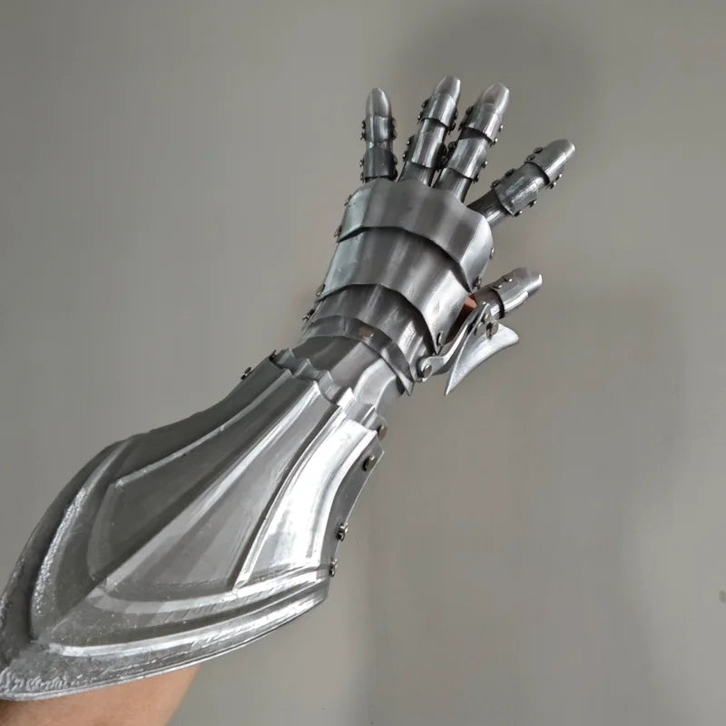 3D printed Cosplay prop mechanical plate armor gloves, hand armor, 3D printed mechanical arm knight hand armor Elk-Valley 3D