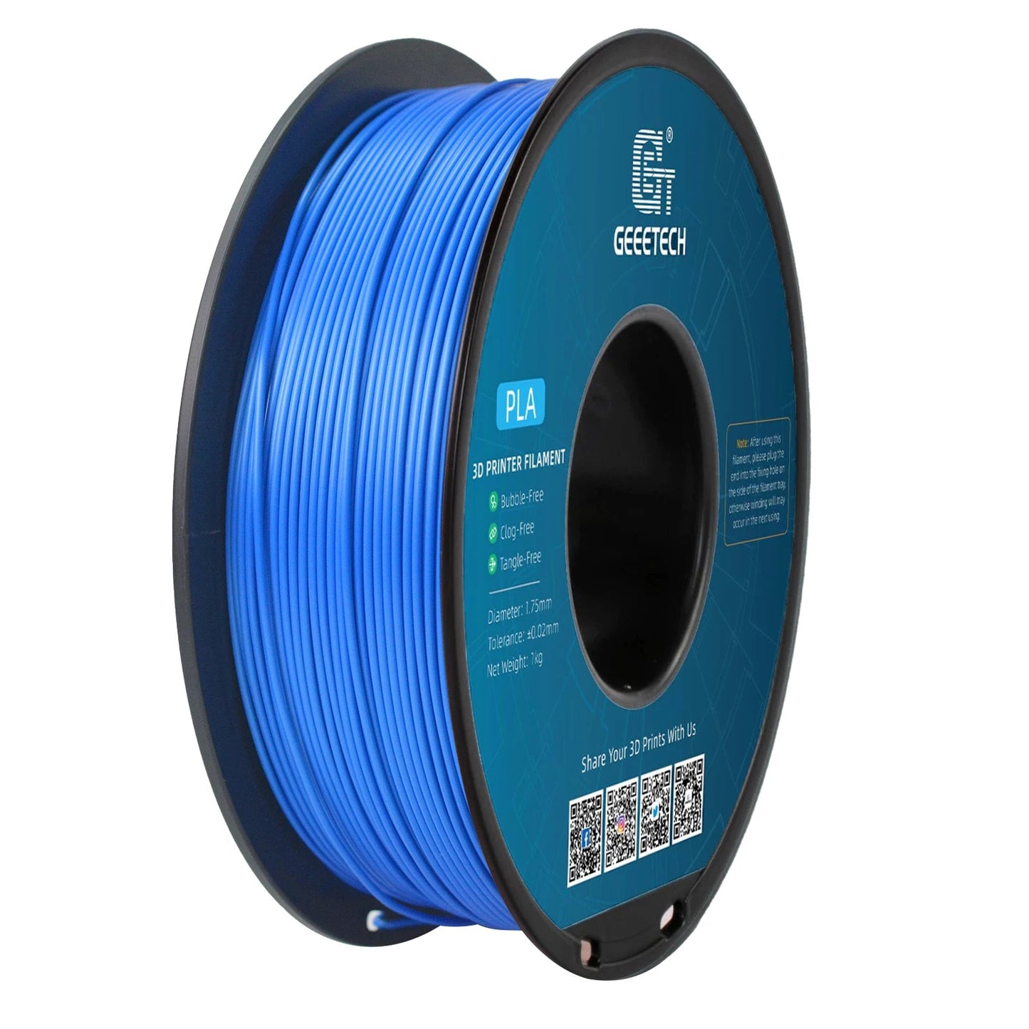 Geeetech 3d printer Filament PLA PETG Plastic 1kg 1.75mm,Tangle-Free, 3d printing wire materials, black, white, vacuum packaging Elk-Valley 3D