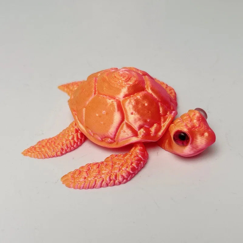 3D Printed Turtle Figurines Movable Joints Creative Collection Desktop Decoration Ornaments Holiday Gifts for Decoration Crafts Elk-Valley 3D