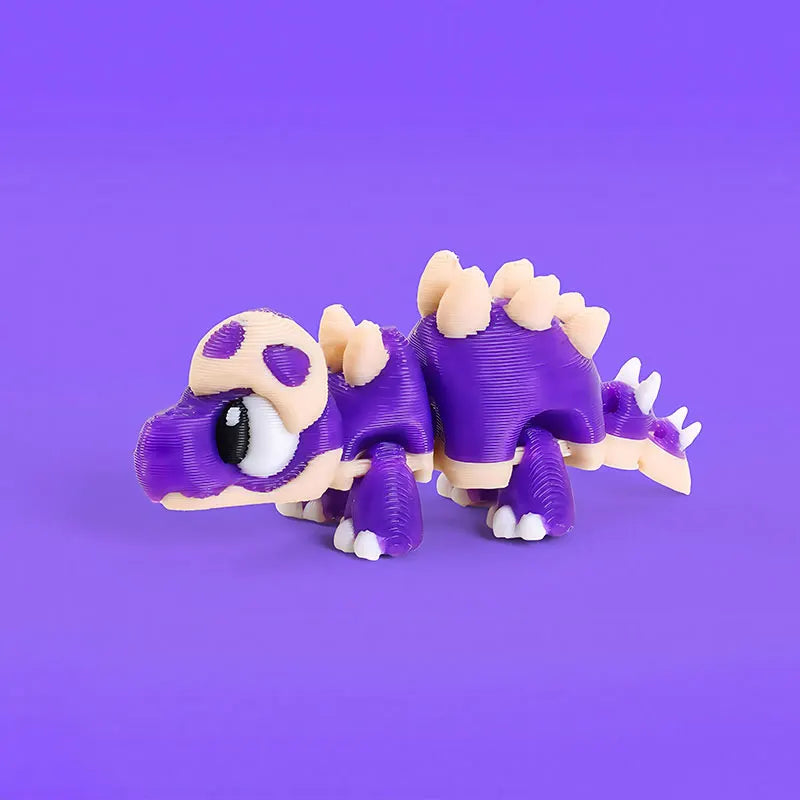 Mini 3D Printed Dinosaur Toys - Movable Joints Egg Shell T-Rex Spinosaurus Triceratops Brachiosaurus for Desktop Creative Decor Elk-Valley 3D