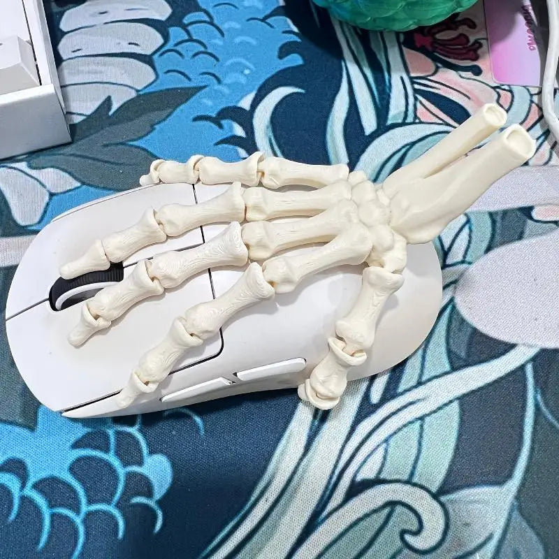 1Pcs/1Pair 3D Printed Realistic Flexible Joint Skeleton Hand Model Ghost Halloween Party Decoration Home Ornament Elk-Valley 3D
