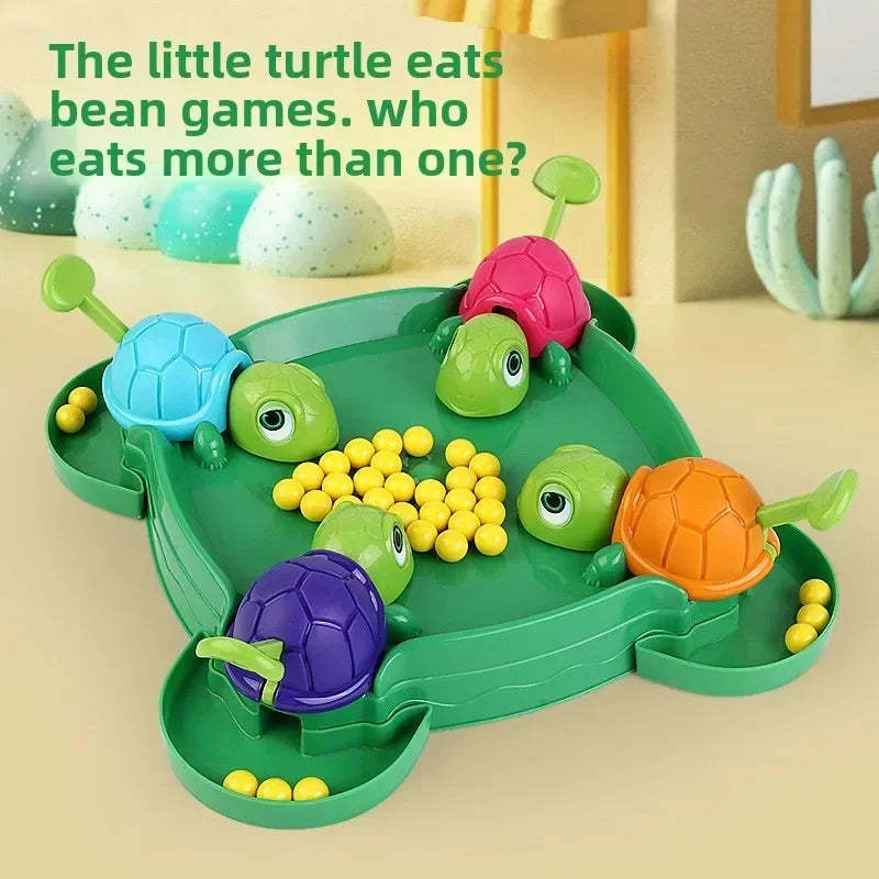 Kids Desktop Competitive Games Turtles Eat Beans safe Parent-child Interaction Entertainment Game Educational Relieve Stress Toy Elk-Valley 3D