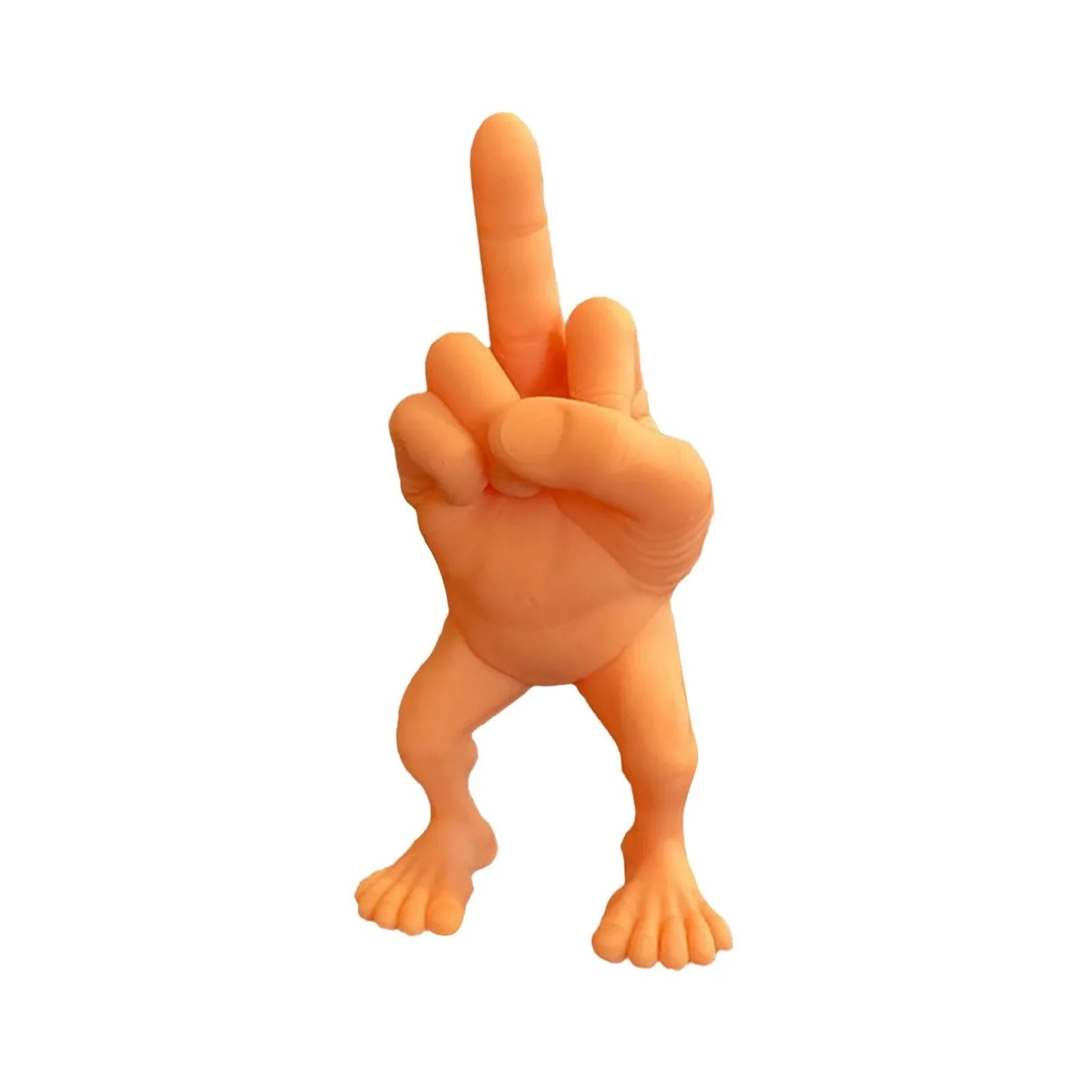 3d Printed Desktop Decorations Middle Finger with Legs Statue Car Home Office Desk Statue Decoration Ornament Funny Gag Gifts Elk-Valley 3D