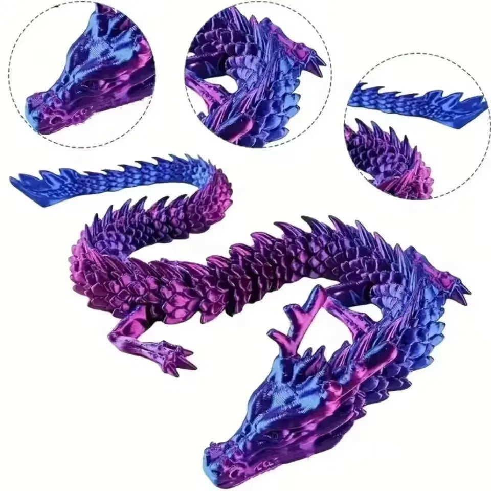 1 Set 3D Printed Dragon Egg Ornamental Toy Joint Activity Model Stress Relief Fidget Toys Gift for Kids Adults Home Office Decor Elk-Valley 3D