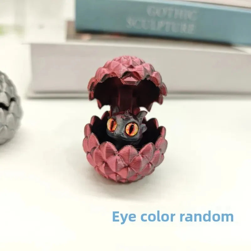 3D Printed Toys Mini Dragon Egg Set Creative Simulations Model Easter Home Decor Kids Gift Cute 3D Printing Design Elk-Valley 3D