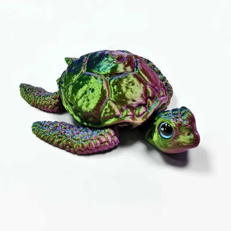 3D Printed Turtle Figurines Movable Joints Creative Collection Desktop Decoration Ornaments Holiday Gifts for Decoration Crafts Elk-Valley 3D