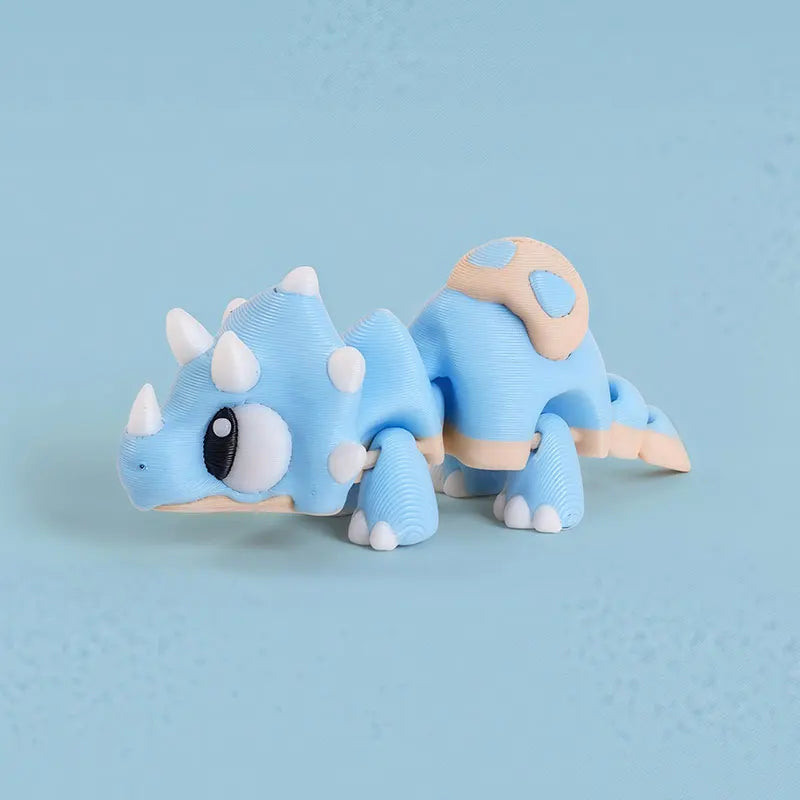 Mini 3D Printed Dinosaur Toys - Movable Joints Egg Shell T-Rex Spinosaurus Triceratops Brachiosaurus for Desktop Creative Decor Elk-Valley 3D