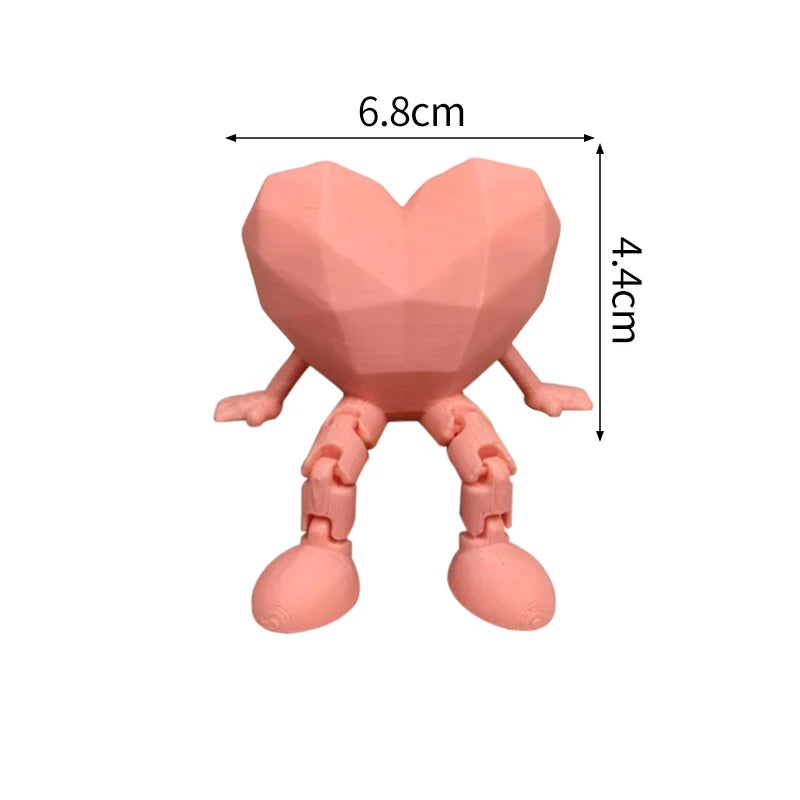 3D Printed Heart Ornament Wedding Party Decoration Valentine's Day Desk Accessiories Wedding New Year 3D Printed Decorations Elk-Valley 3D