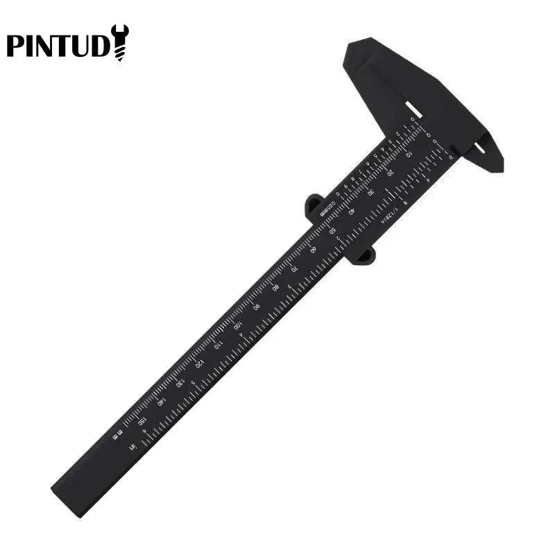 1PC Plastic Vernier Caliper Digital Display Caliper Mini Text Play Caliper Student Vernier Ruler 0 to 150mm Measuring Tool Elk-Valley 3D