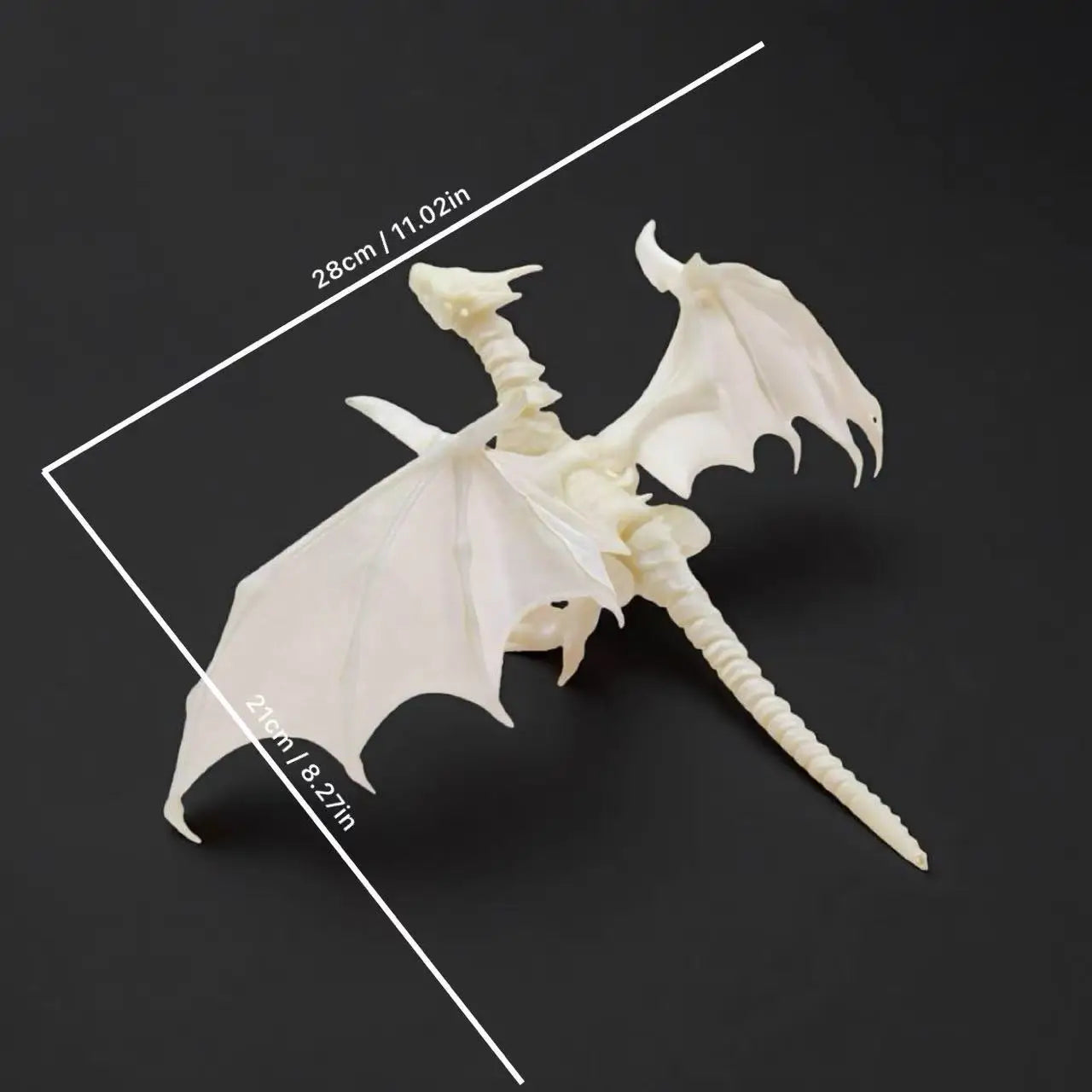 3D Printed Prank Toy Flying Dragon from a University, Toy Ornament, Wings Can Be Spread Out, Extra Large Size