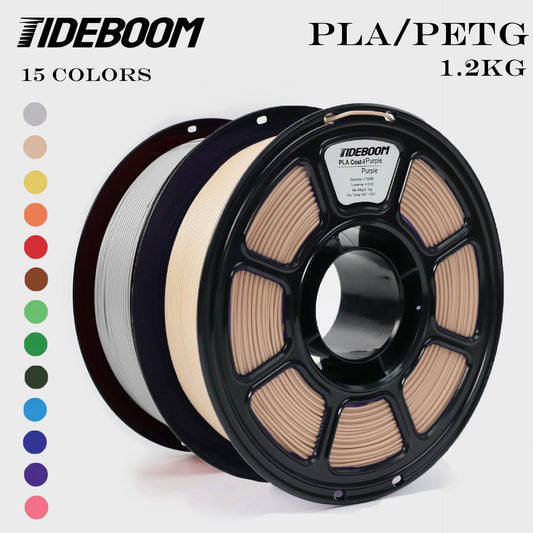Tideboom PLA/PETG 3D Filament 1.2KG High Speed 3D Printer Filament High Flow Speed Matte Effect 3D Printing Mateial Pla 필라멘트
