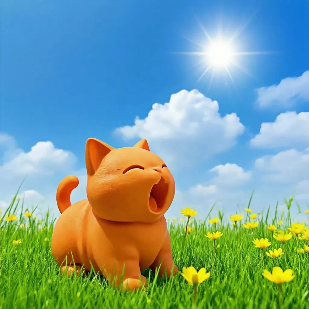 3D Printed Creative Cat Ornaments, Can Be Used as Home Decor Standing on a desk, shelf or side by side Elk-Valley 3D