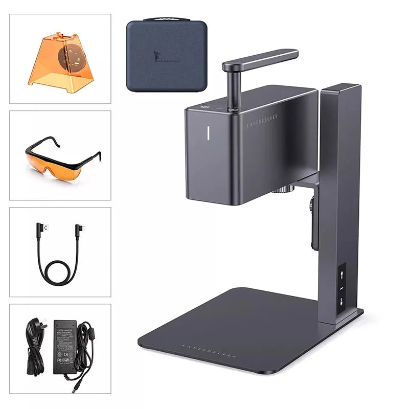 LaserPecker Laser Engraver Portable Easy to Use Fast Engraving Speed Multi Material Laser Engraving Machine With 2k 5W LP2 Pro Elk-Valley 3D