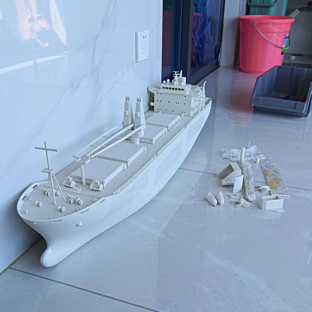 RC Boat 100cm Simulation Remote Control Bulk Cargo Boat 3D Printing RC Boat Model Kit Adult Toy Elk-Valley 3D