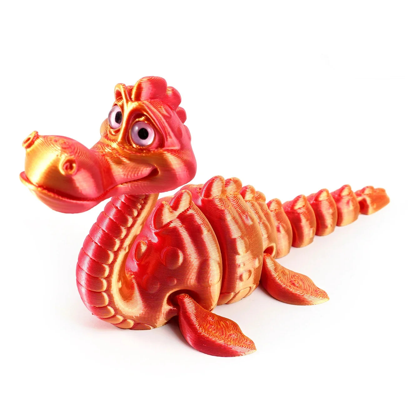 3D Printed Toy Model Lake Ness Monster Figurine with Realistic Eyes for Home Decor Accessories, Desktop Decorations Elk-Valley 3D