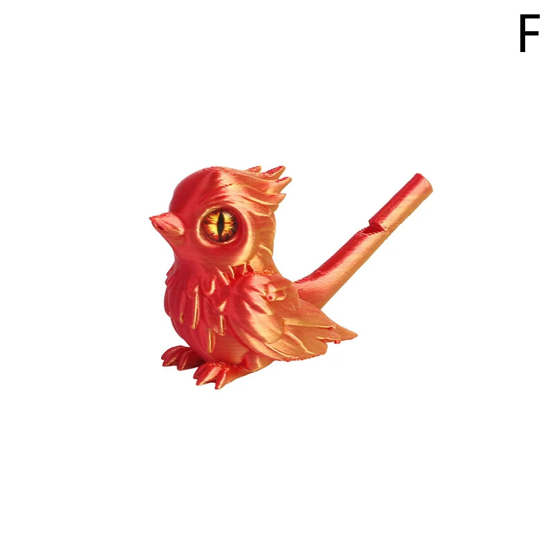 3D Printed Bird Whistle For Home Desktop Ornament Musical Water Injection Decorative Instrument Whistle Ornament