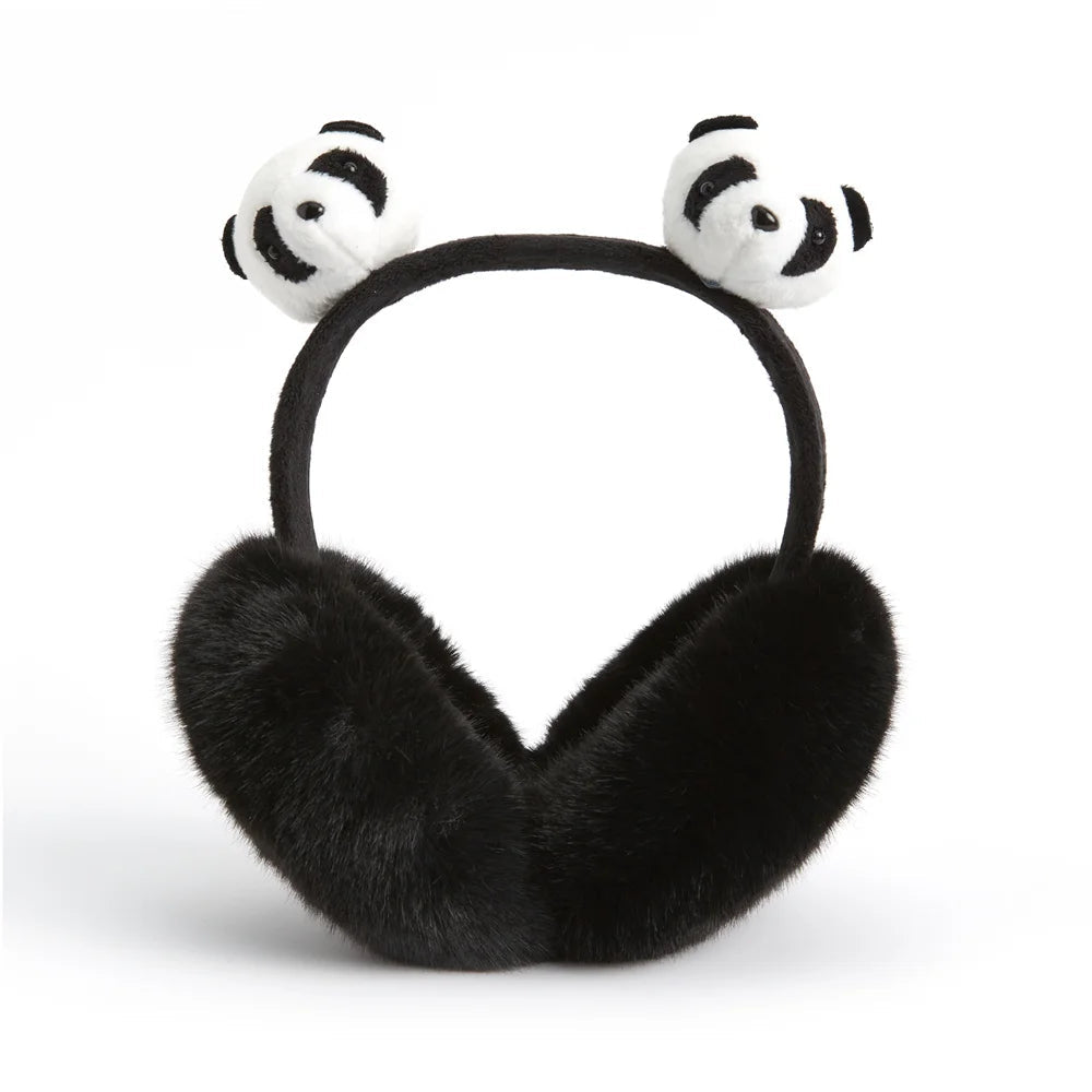 Anjj High Quality Earmuffs Faux Rabbit Fur Hang Ear Cover Warm Winter Ear Muffs Fur Earmuffs Unisex Adult Ear Warmer Fold Elk-Valley 3D