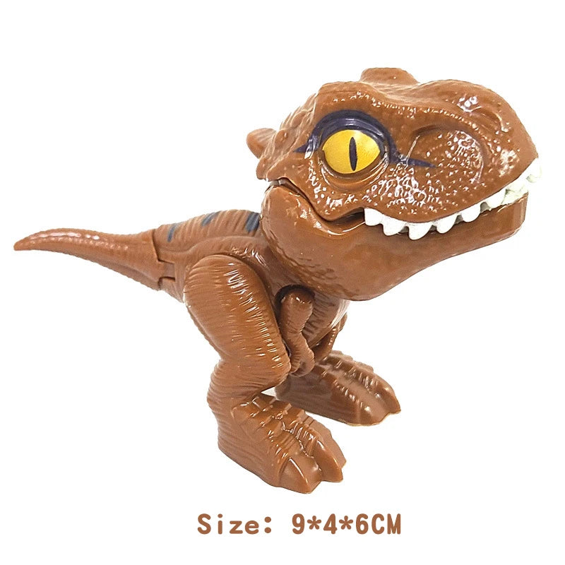 NEW 2024 Bite Hand Jurassic Dinosaur Toys Park Gifts Simulation Animal Rex Raptor Model Souvenir Birthday Elk-Valley 3D