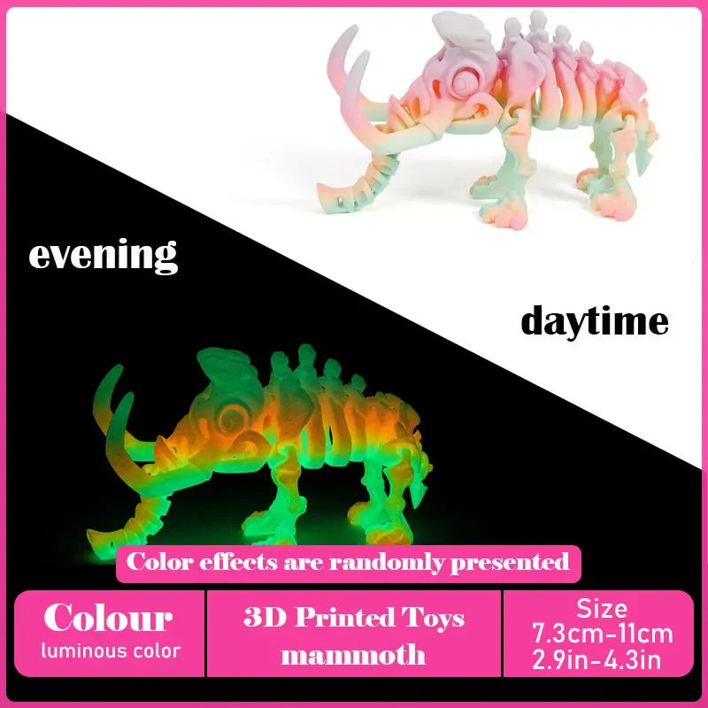 3D Printed Tyrannosaurus Rex Realistic Dinosaur Model Jointed Full Movable Birthday Gift Realistic Animals Decorative Desktop Elk-Valley 3D