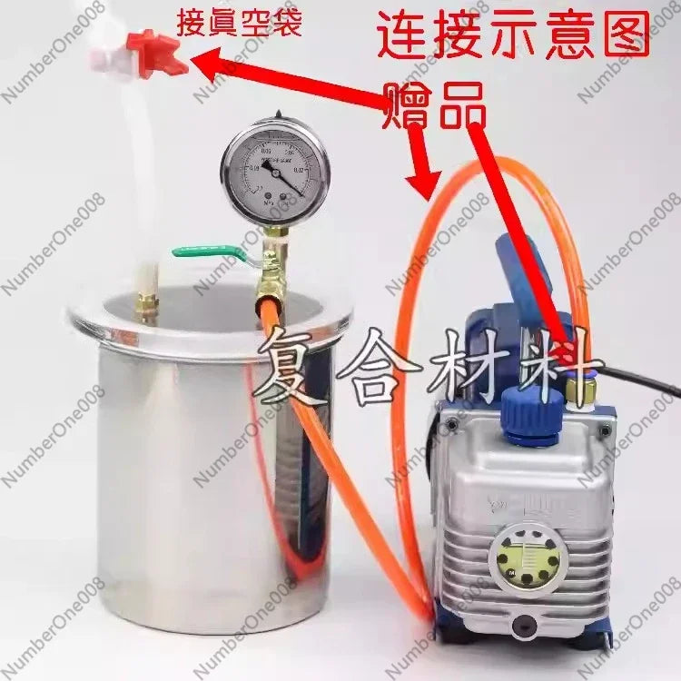3L Vacuum Resin Collector Pot For Vacuum Resin Infusion Process Drying Chamber Degassing Elk-Valley 3D