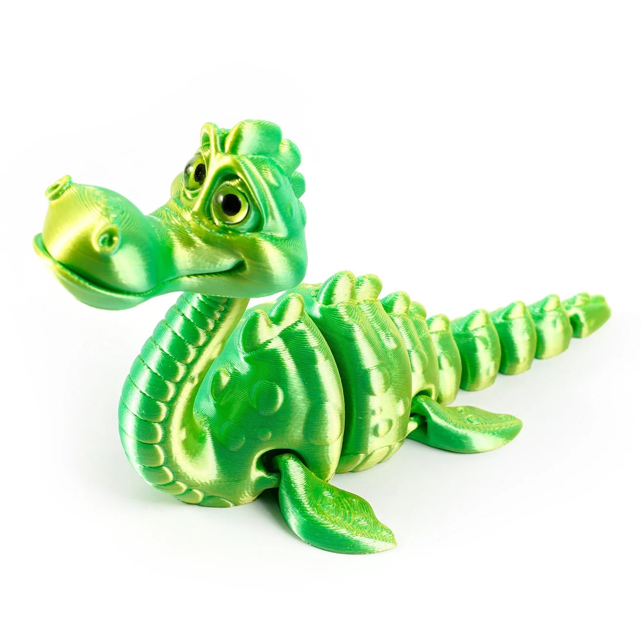 3D Printed Toy Model Lake Ness Monster Figurine with Realistic Eyes for Home Decor Accessories, Desktop Decorations Elk-Valley 3D