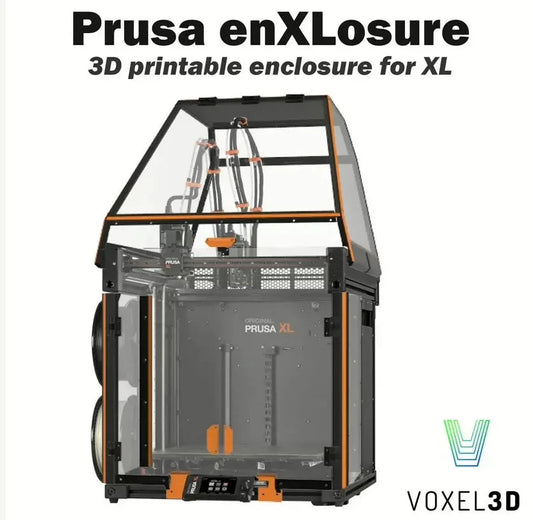 Prusa XL Minimalist and Printable Acrylic Enclosure Kit with Fasteners Doors PC Panel Elk-Valley 3D