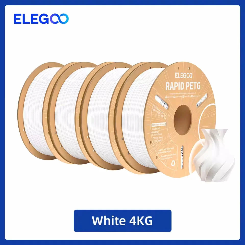 ELEGOO Rapid PETG Filament 1.75mm 1KG,High Speed 30-600mm/s 3D Printer Filament 1kg Fits for Most FDM 3D Printers Elk-Valley 3D