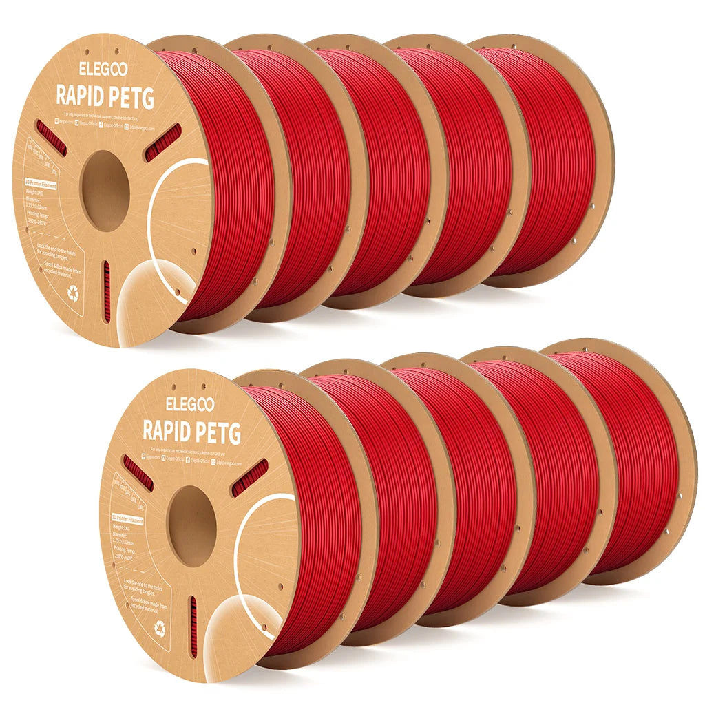 ELEGOO Rapid PETG Filament 1.75mm 1KG,High Speed 30-600mm/s 3D Printer Filament 1kg Fits for Most FDM 3D Printers Elk-Valley 3D