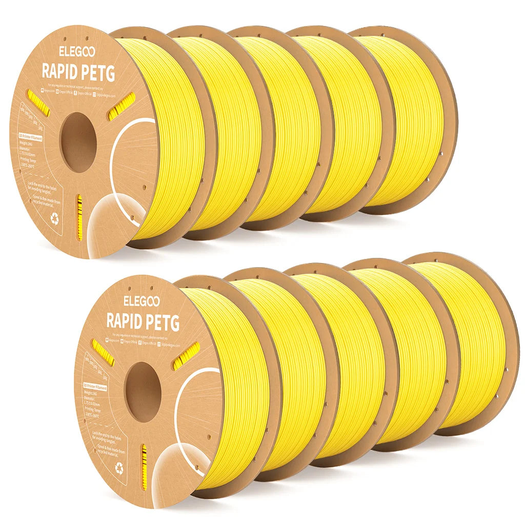 ELEGOO Rapid PETG Filament 1.75mm 1KG,High Speed 30-600mm/s 3D Printer Filament 1kg Fits for Most FDM 3D Printers Elk-Valley 3D