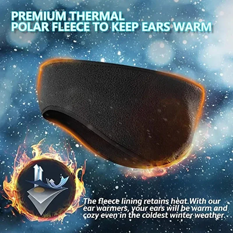 Cold Weather Ear Warmer Headband Winter Ski Muffs Non-Slip Fleece Ear Cover for Women Men Outdoor Sports Cycling Earmuffs Elk-Valley 3D