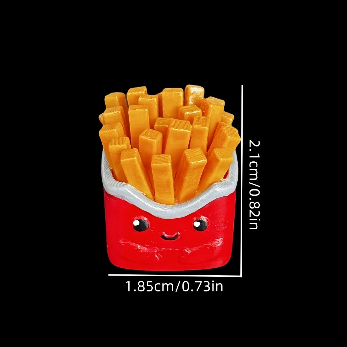 3d Printed Burger Fries Personalized Keycaps  Resin Material Coloring Delicious Food Fun Keycaps Mechanical Keyboard Cap