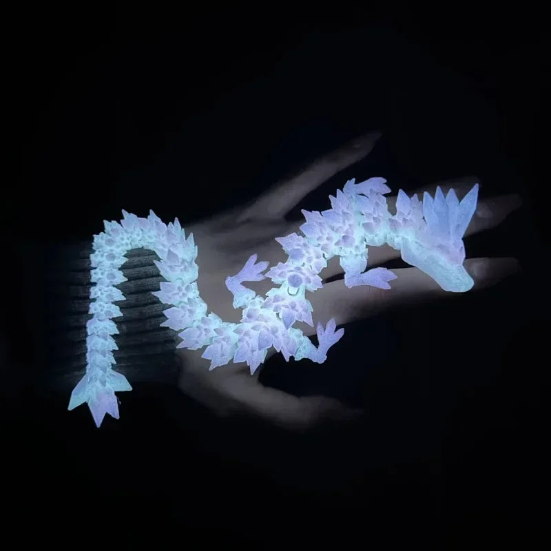 Divine Dragon Statue  Printed Night Light Dragon Sculpture Aquarium Decoration Theme Adult Bedroom Desktop Ornament Car Ornament Elk-Valley 3D