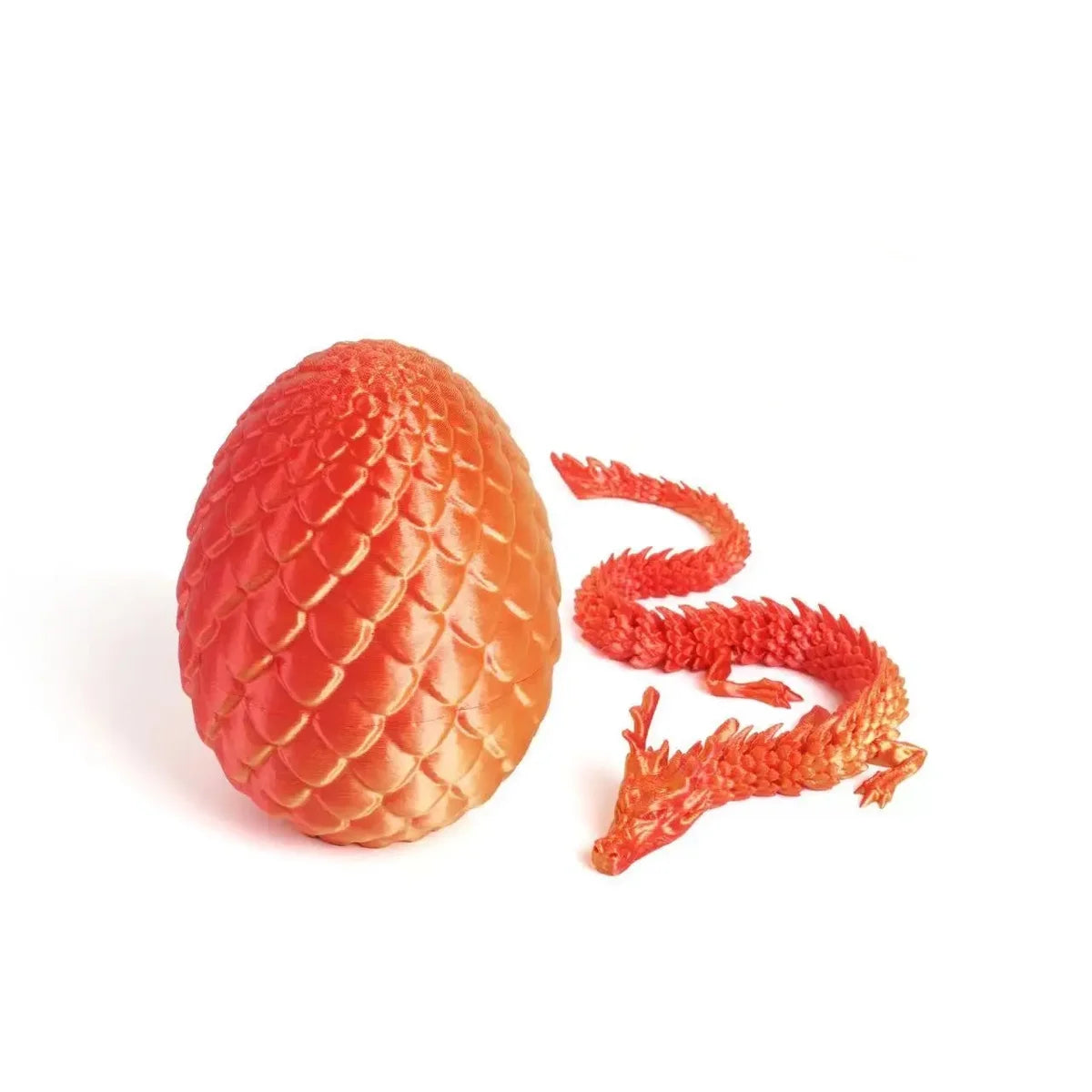 3D Printed Dragon Egg Toy Set (6 Eggs + 6 Dragons), Durable Plastic Material, Cute Home Decor Ornaments for Christmas and Easter Elk-Valley 3D