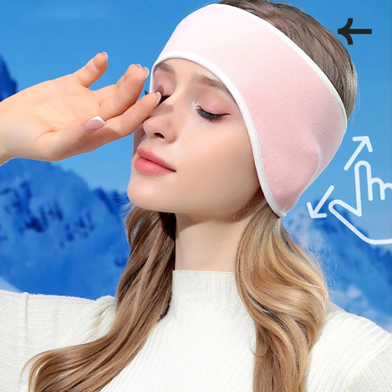 1PCS Wind Warm Ear Muffs Soundproof Earmuffs Headband For Sleeping Unisex  Ear Warmer Winter Thickened Head Ski Ear Muff Muffs Elk-Valley 3D