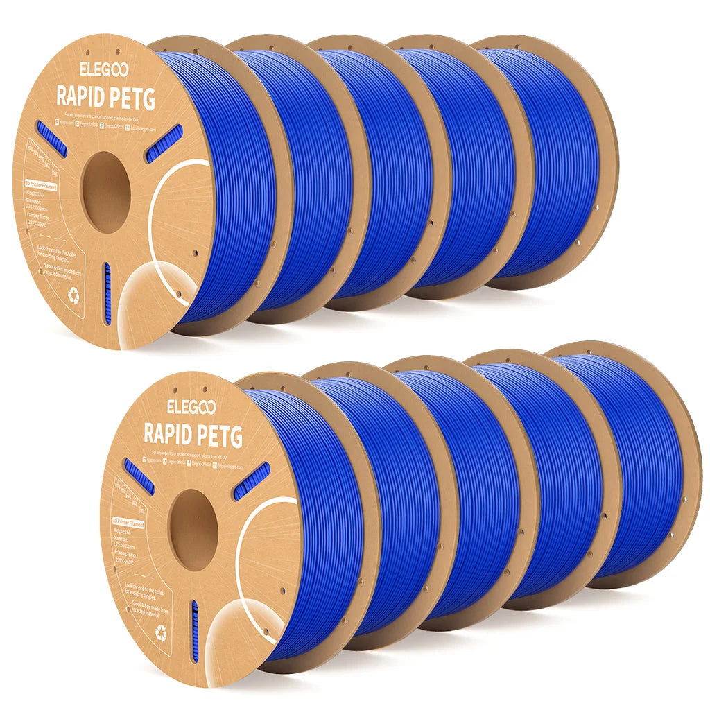 ELEGOO Rapid PETG Filament 1.75mm 1KG,High Speed 30-600mm/s 3D Printer Filament 1kg Fits for Most FDM 3D Printers Elk-Valley 3D