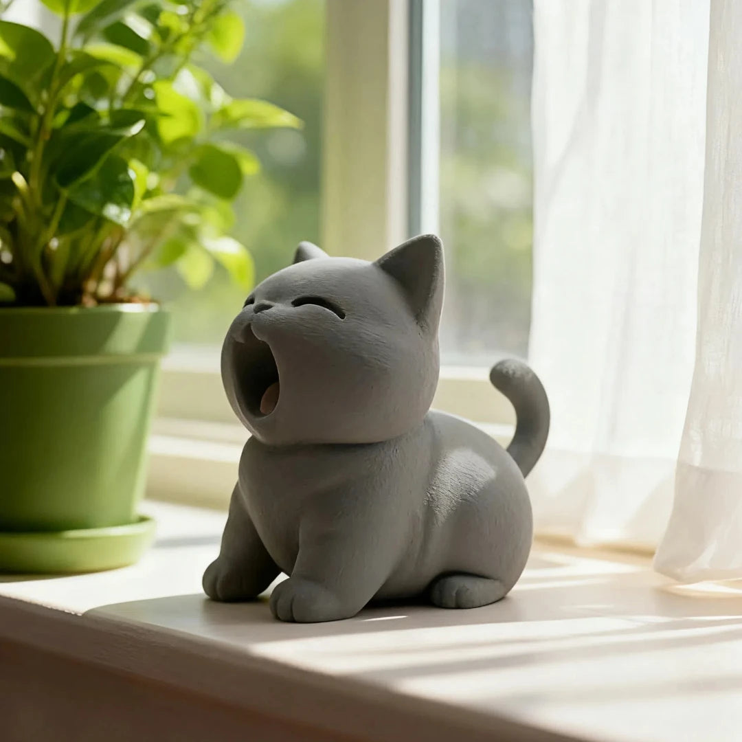 3D Printed Creative Cat Ornaments, Can Be Used as Home Decor Standing on a desk, shelf or side by side Elk-Valley 3D
