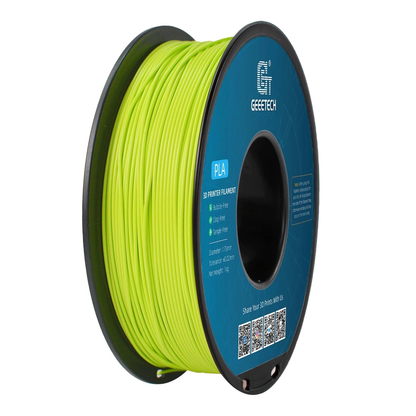 Geeetech 3d printer Filament PLA PETG Plastic 1kg 1.75mm,Tangle-Free, 3d printing wire materials, black, white, vacuum packaging Elk-Valley 3D