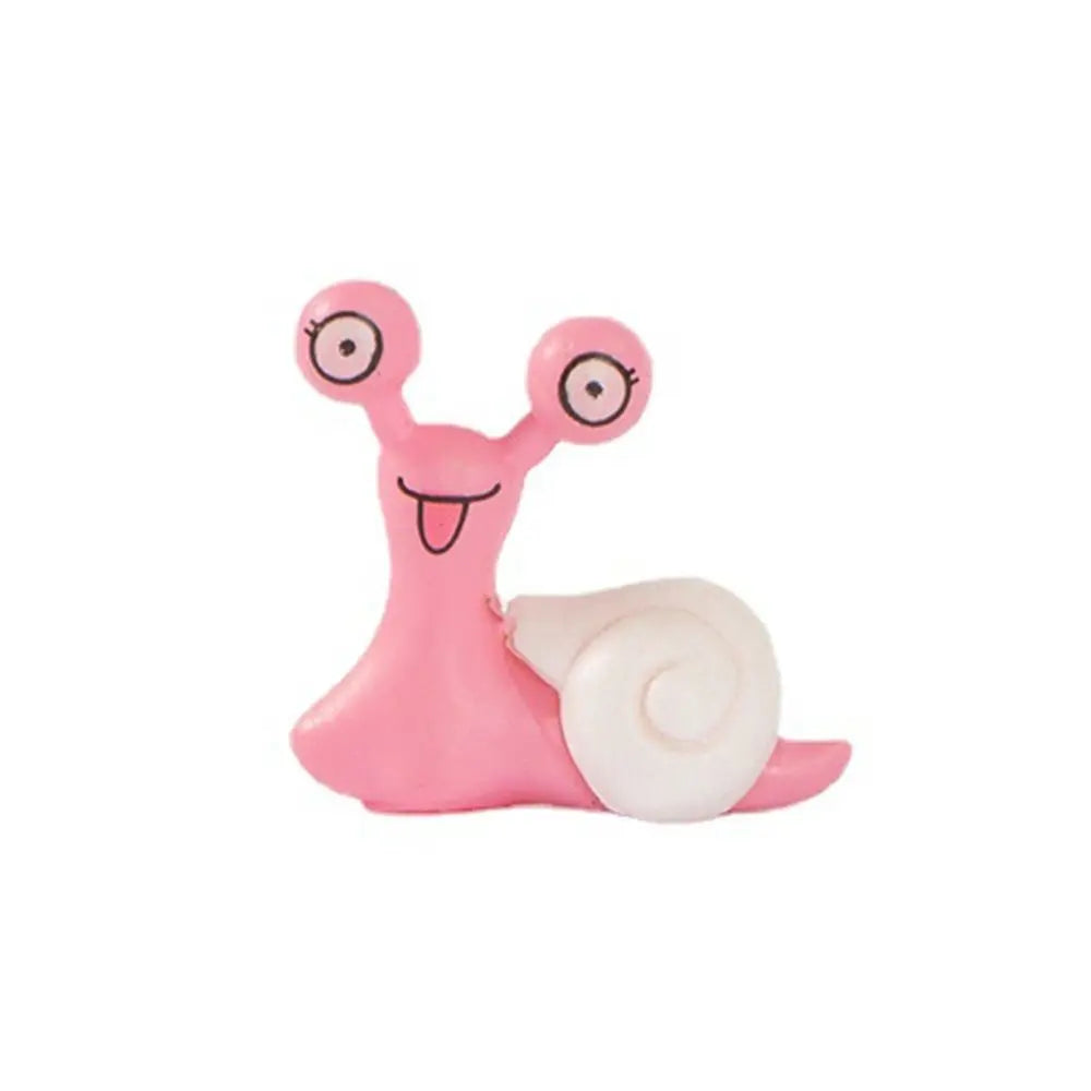 Crafts Cartoon Snails Fairy Creative Exquisite Snail Sculpture Art Simulated Miniatures Figurines Gift Elk-Valley 3D