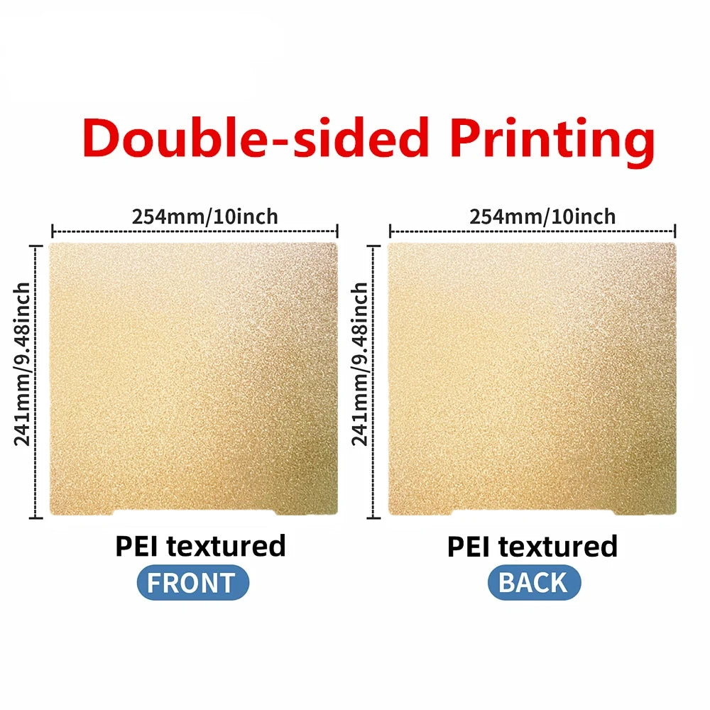 For Prusa i3 MK3 MK3S+ MK4 Build Plate Double Sided Printing 3D Printer Heated Bed Spring Steel Sheet for Prusa MK4 PEI Sheet Elk-Valley 3D