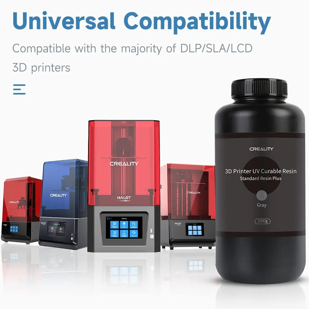 Creality Original 3D Printer Resin LCD Standard Photopolymer Resin for LCD 3D Printing 405nm UV-Curing Resin 1000g-500g /bottle Elk-Valley 3D