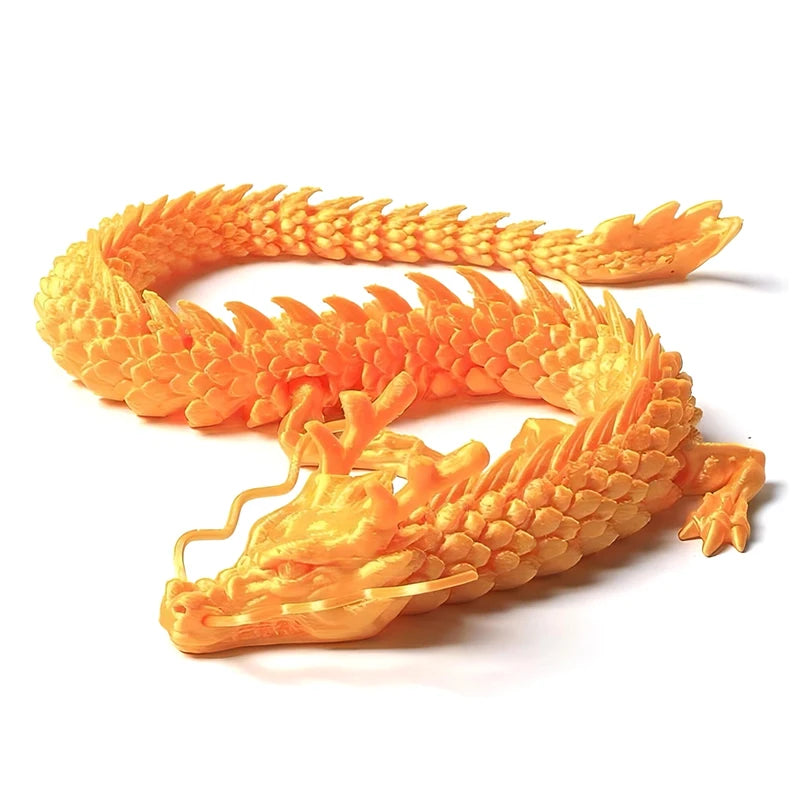 3D Printed Chinese Dragon Full Body Joints Movable Home Furnishing Decoration Ornament Worth Collecting Creative Toys