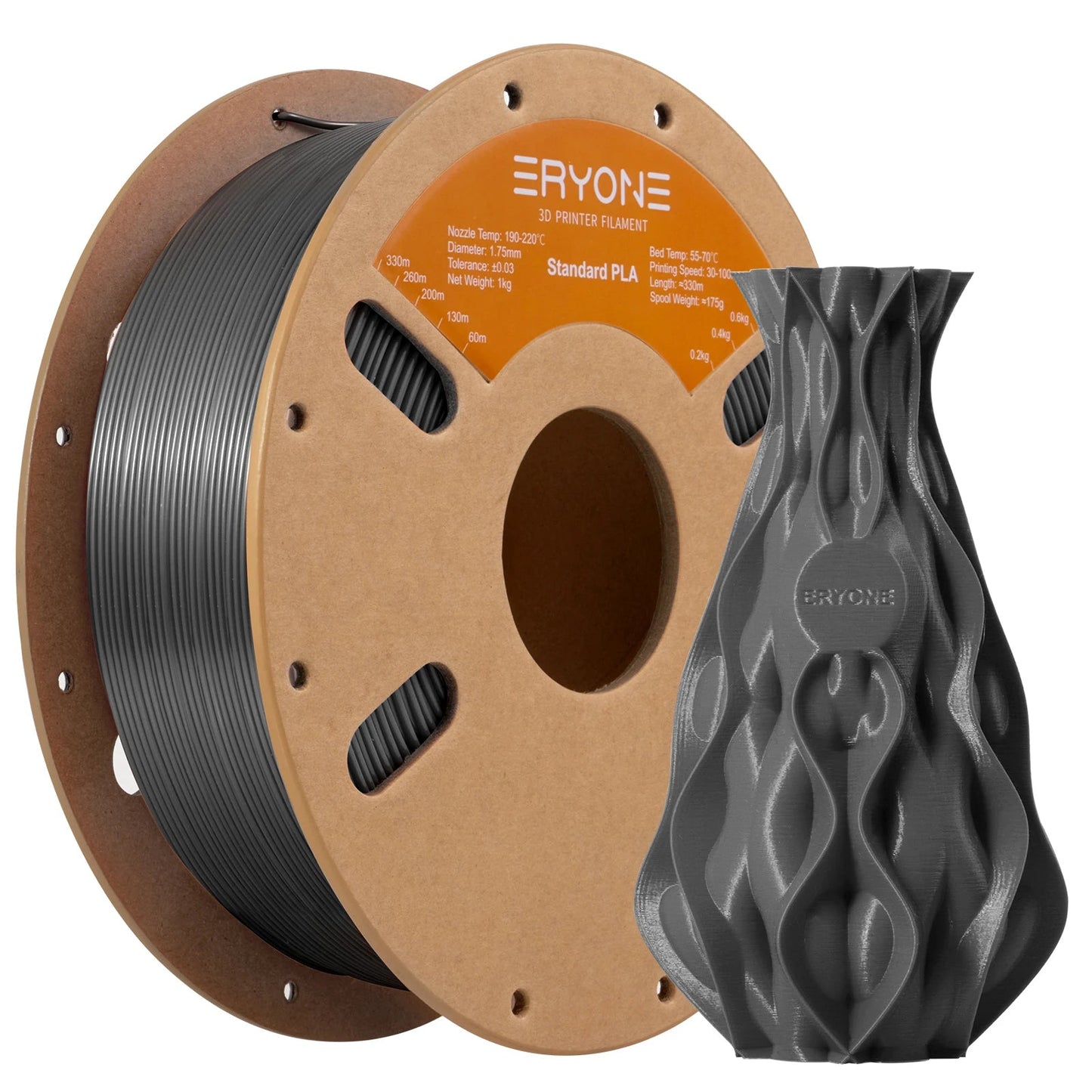 ERYONE Standard PLA Filament 1kg 1.75mm High Quality 3D PLA  Low Shrinkage Consumable For 3D Printer Fast Shipp Elk-Valley 3D