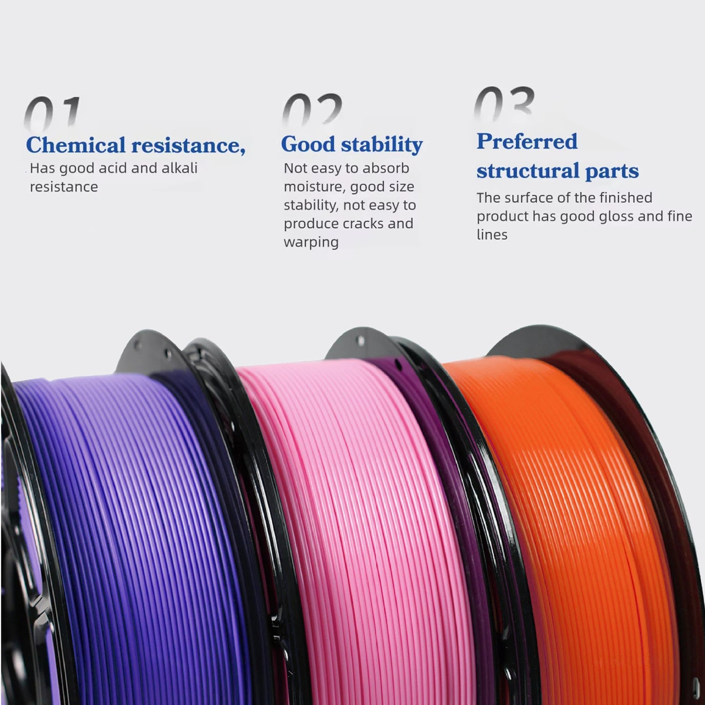 Tideboom PLA/PETG 3D Filament 1.2KG High Speed 3D Printer Filament High Flow Speed Matte Effect 3D Printing Mateial Pla 필라멘트