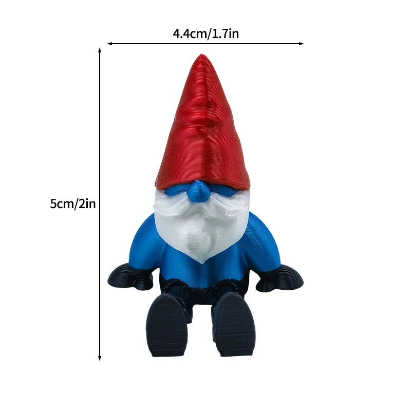 Christmas Decoraitons 3D Printed Santa Claus Statues Ornament Room Desk Accessories Navidad Decoraciones Para El Hogar Elk-Valley 3D