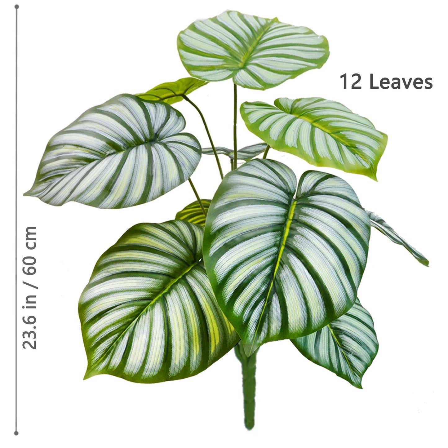 52-104cm(40.94in)  Artificial Monstera Plant Fake Palm Tree Plastic Turtle Leaf Green Plant for Home Garden Room Office Decor Elk-Valley 3D