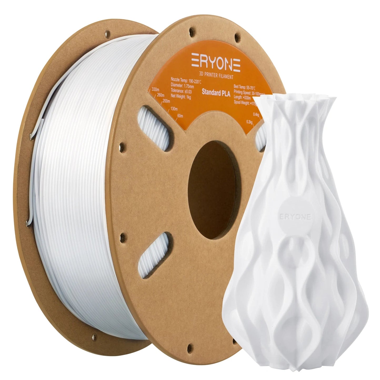 ERYONE Standard PLA Filament 1kg 1.75mm High Quality 3D PLA  Low Shrinkage Consumable For 3D Printer Fast Shipp Elk-Valley 3D