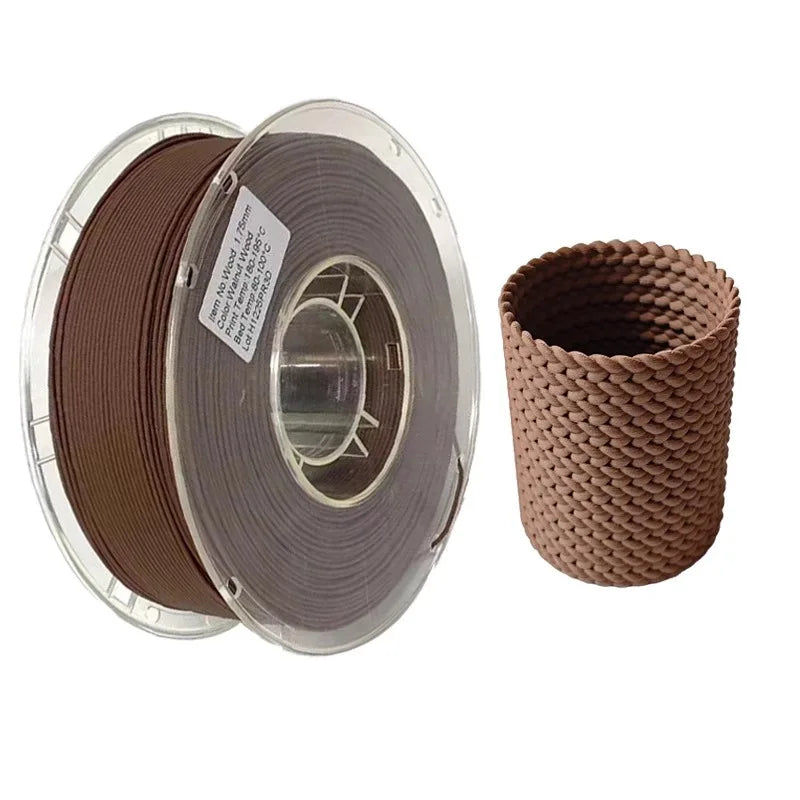 3D printer Filament PLA  wood plastic  Wooden materials Wood grain fiber wire Easy to print 1KG 1.75MM Suitable Tuozhu FDM lines Elk-Valley 3D