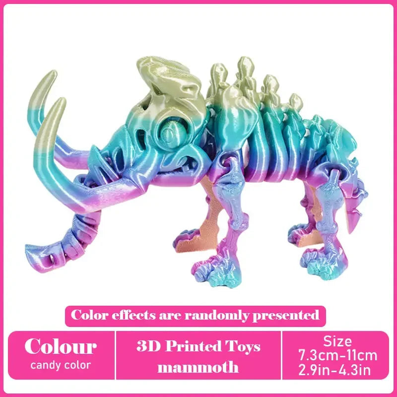 3D Printed Tyrannosaurus Rex Realistic Dinosaur Model Jointed Full Movable Birthday Gift Realistic Animals Decorative Desktop Elk-Valley 3D